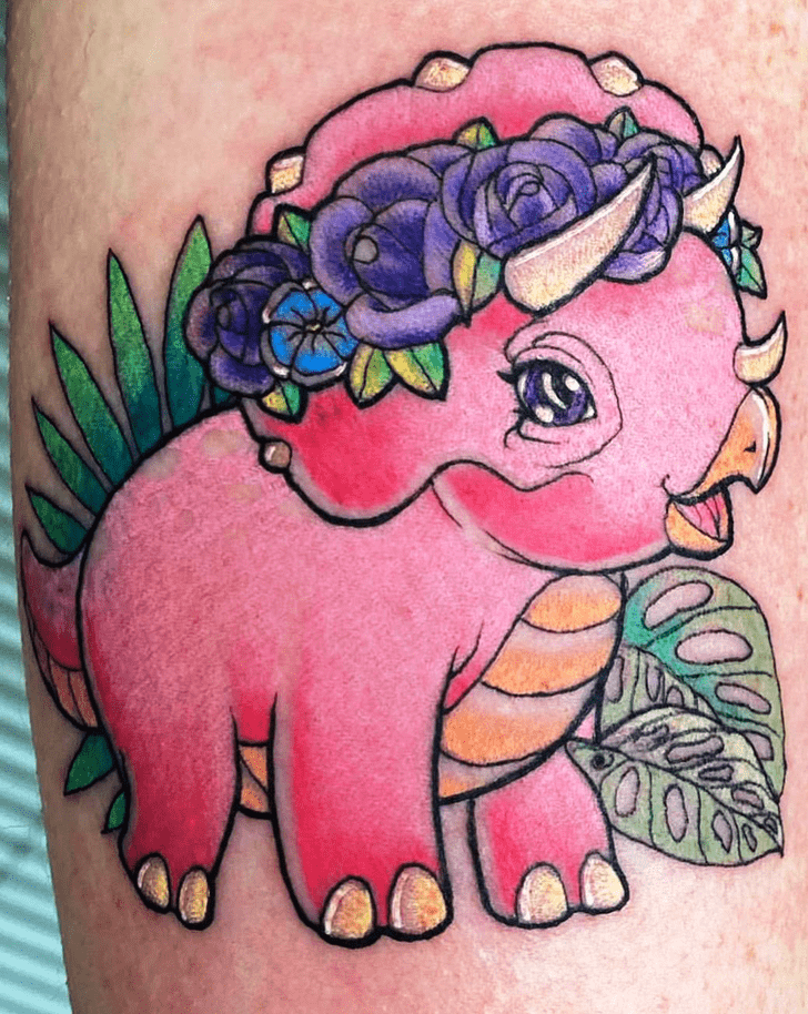 Triceratops Tattoo Ink