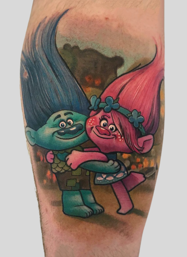 Trolls Tattoo Portrait