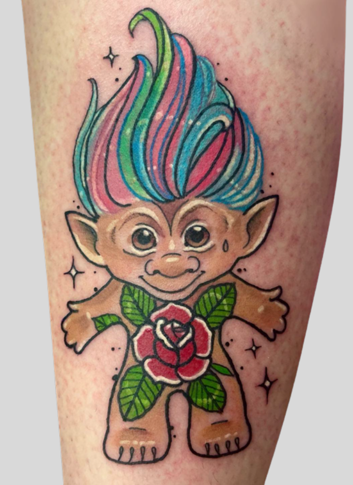 Trolls Tattoo Portrait