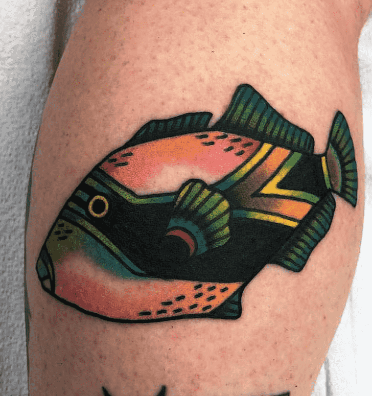 Tropical Fish Tattoo Portrait