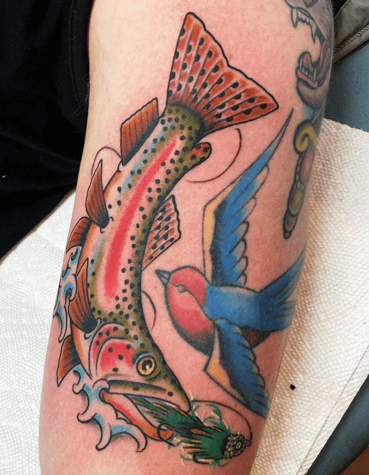 Trout Tattoo Design Image