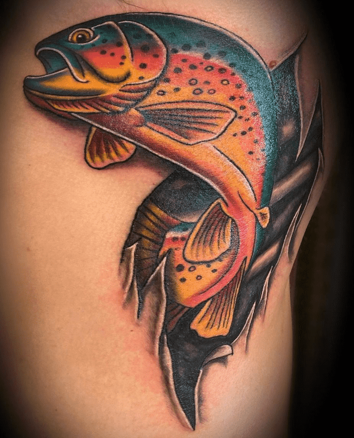 Trout Tattoo Figure