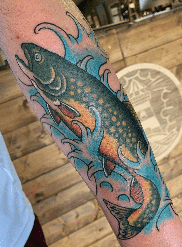 Trout Tattoo Portrait