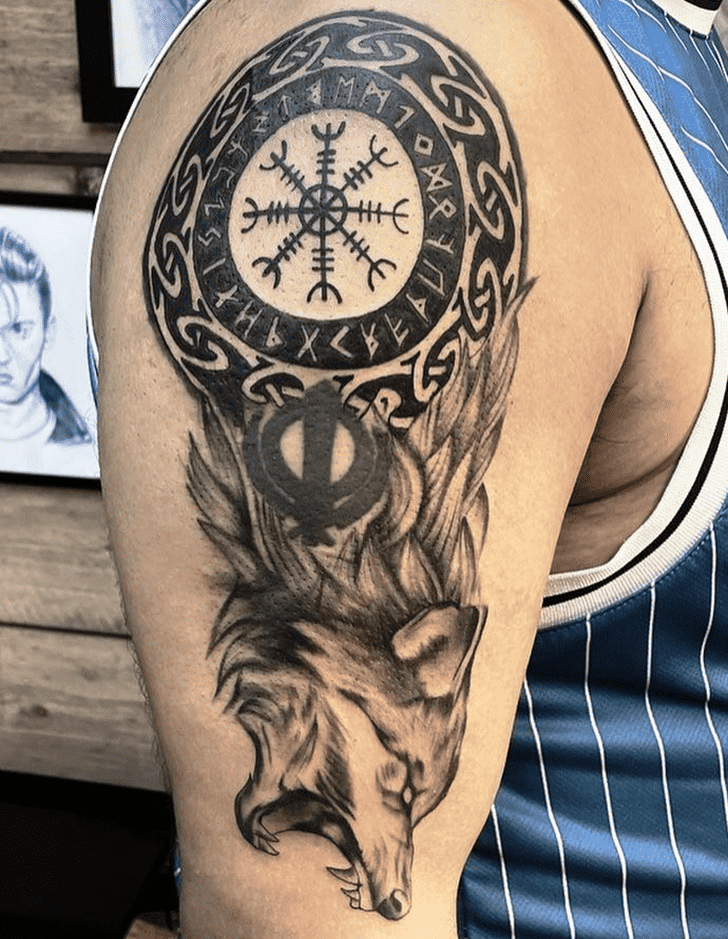Viking Wolf Tattoo Ink