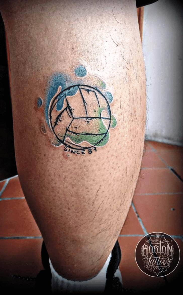 Volleyball Tattoo Design Image