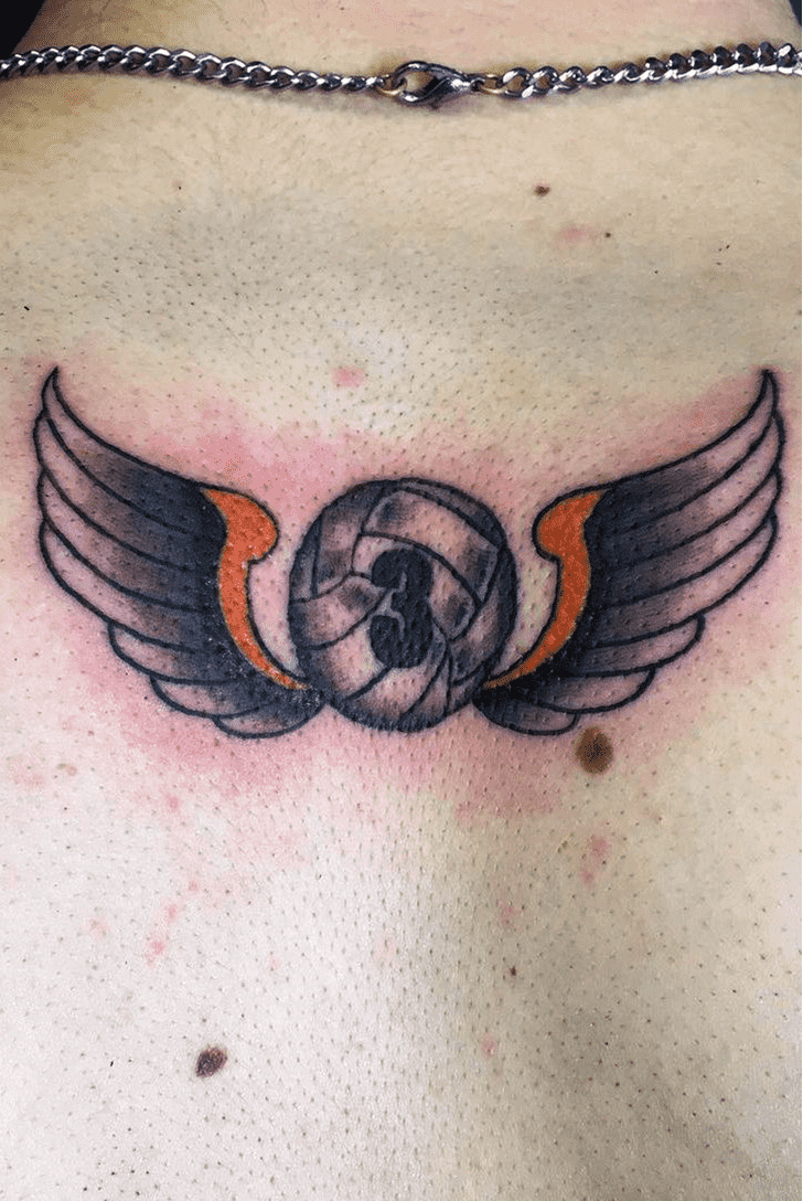 Volleyball Tattoo Shot