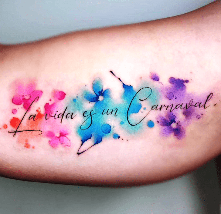 Watercolour Tattoo Design Image