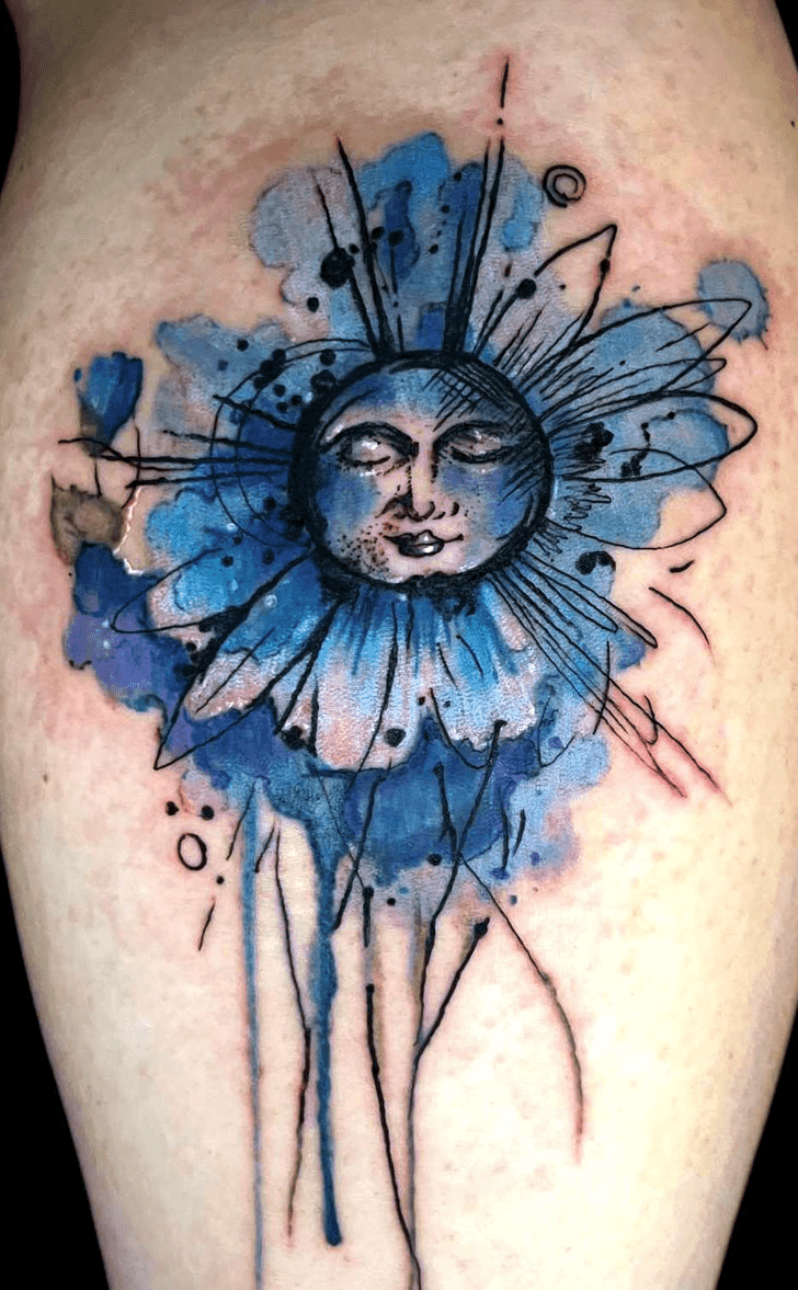 Watercolour Tattoo Figure