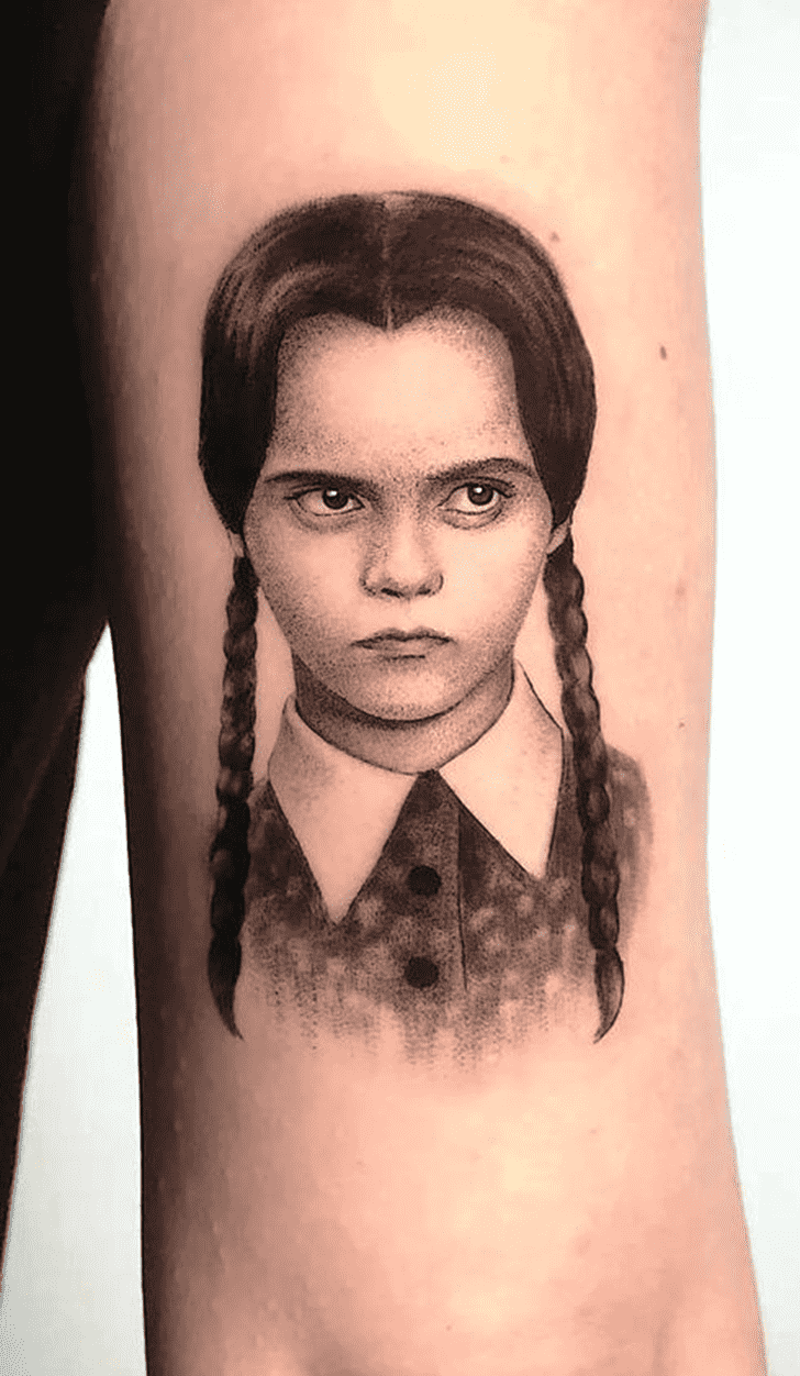 Wednesday Tattoo Portrait