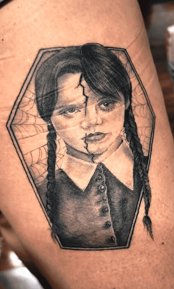 Wednesday Tattoo Portrait