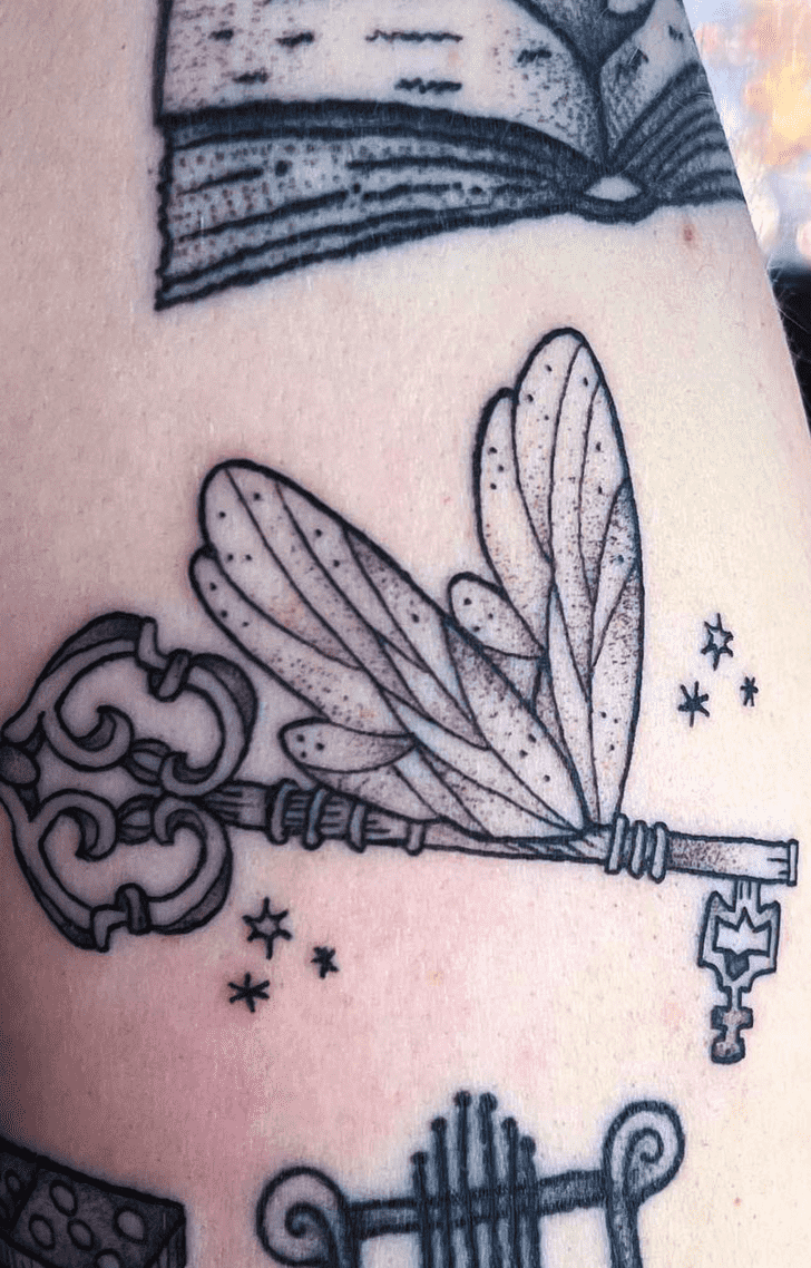 Winged Keys Tattoo Photos