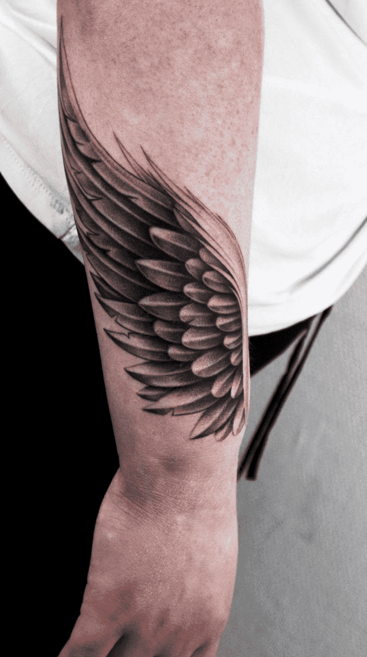 Wings Tattoo Shot