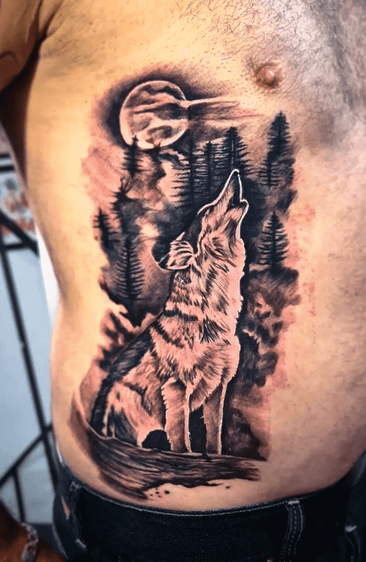 Wolf Tattoo Figure