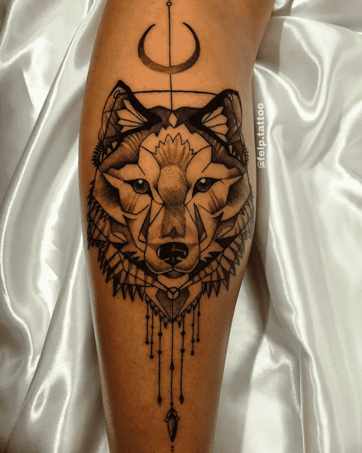 Wolf Tattoo Photograph