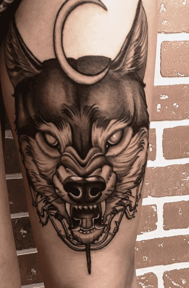 Wolf Tattoo Photograph