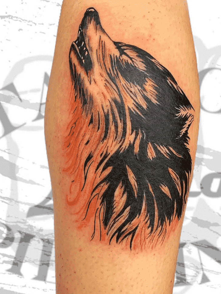 Wolf Tattoo Photograph