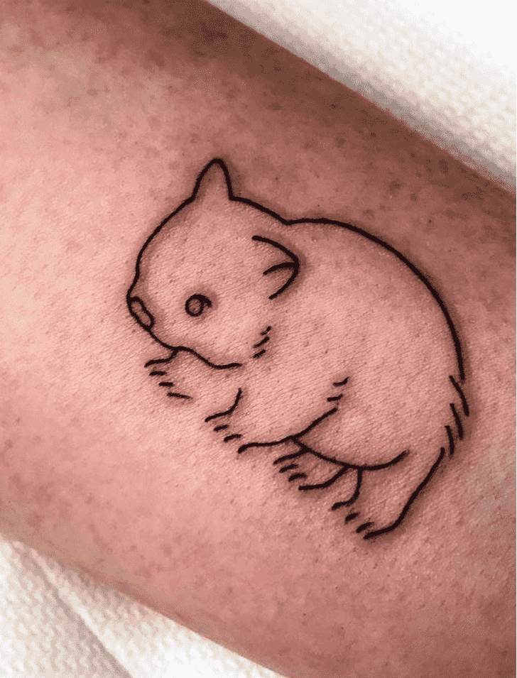 Wombat Tattoo Figure