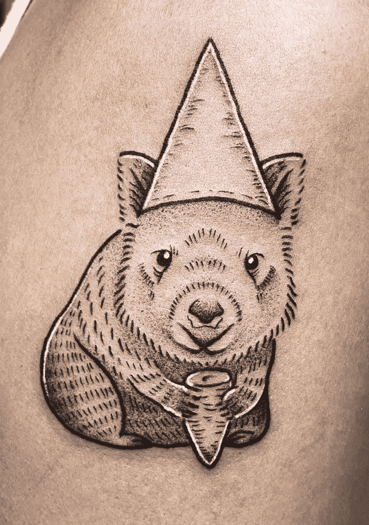 Wombat Tattoo Shot