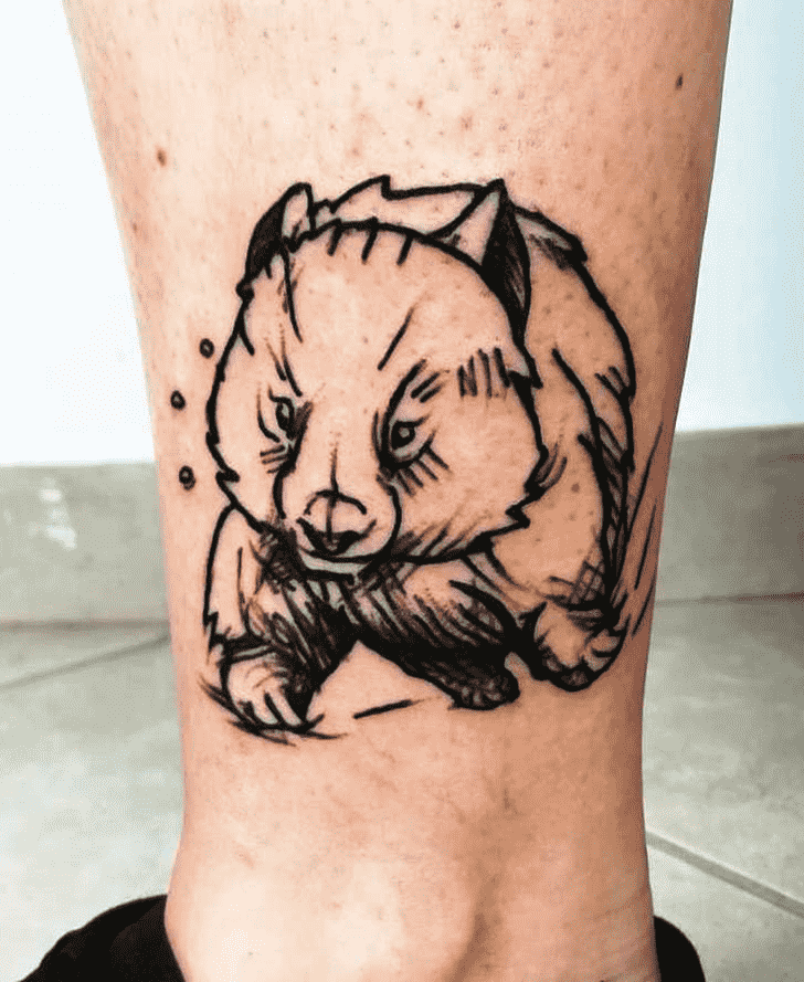 Wombat Tattoo Shot