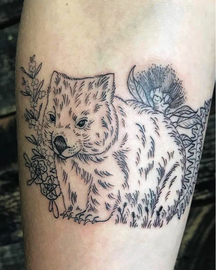 Wombat Tattoo Photograph