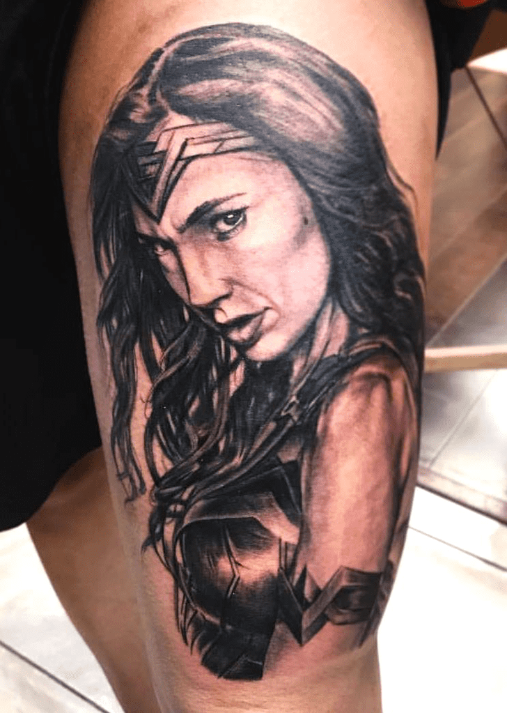 Wonder Woman Tattoo Shot