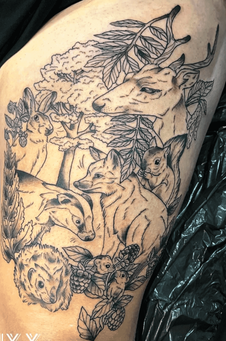 Woodland Tattoo Figure