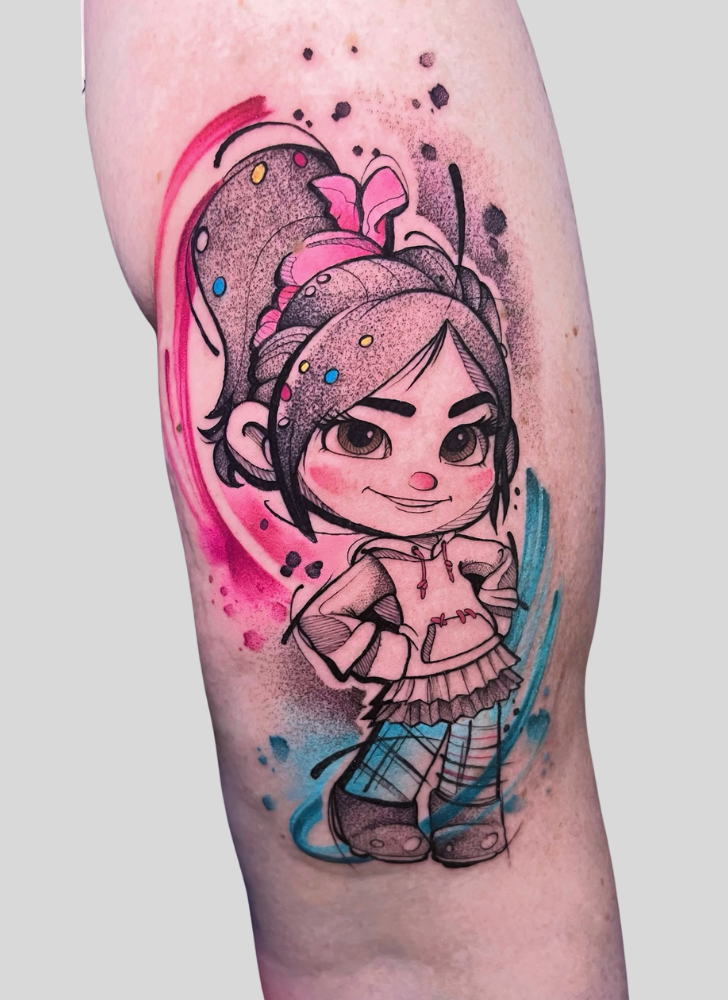 Wreck It Ralph Tattoo Figure