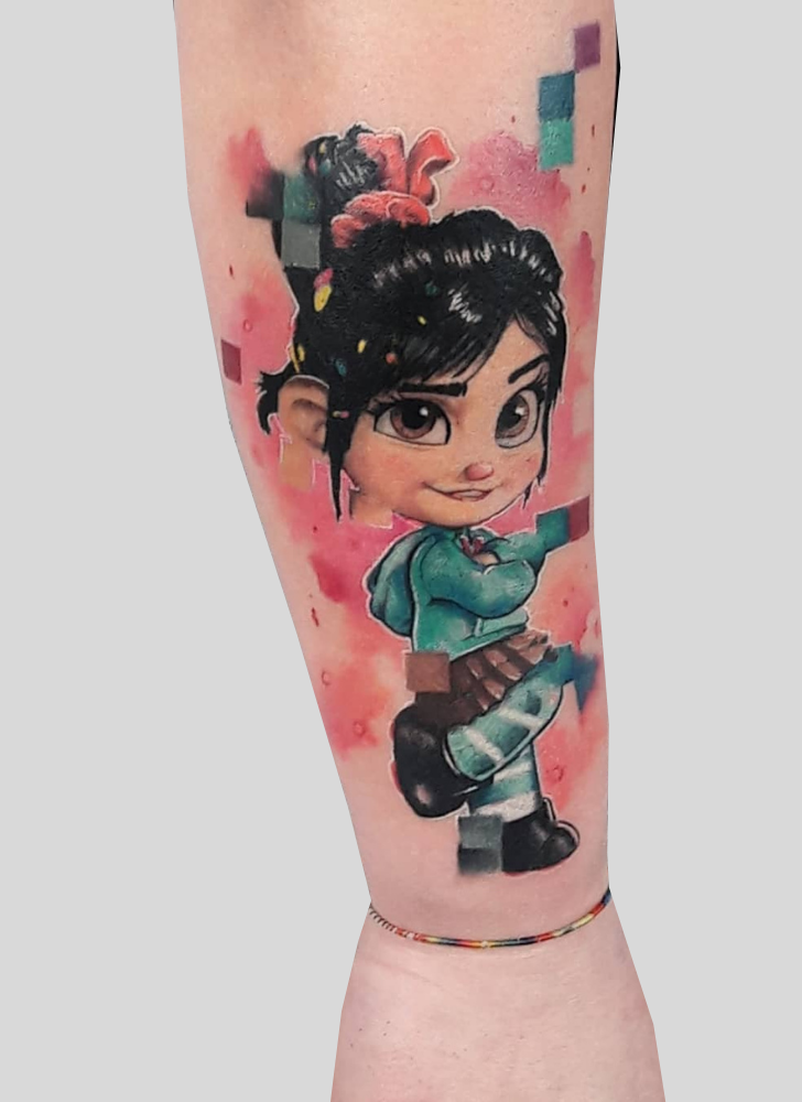 Wreck It Ralph Tattoo Portrait