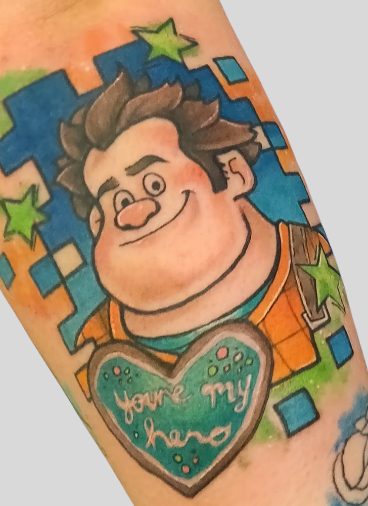 Wreck It Ralph Tattoo Portrait