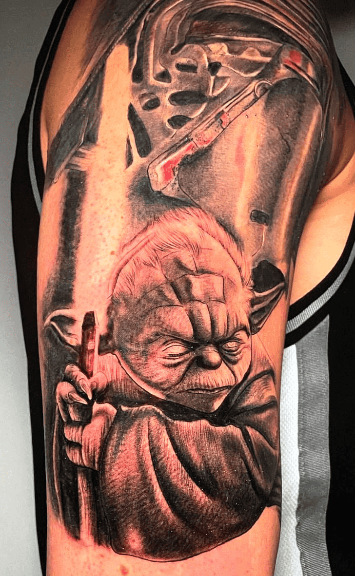 Yoda Tattoo Photograph