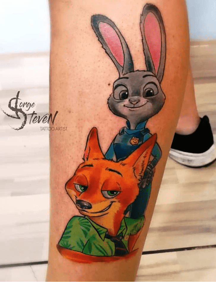 Zootopia Tattoo Portrait