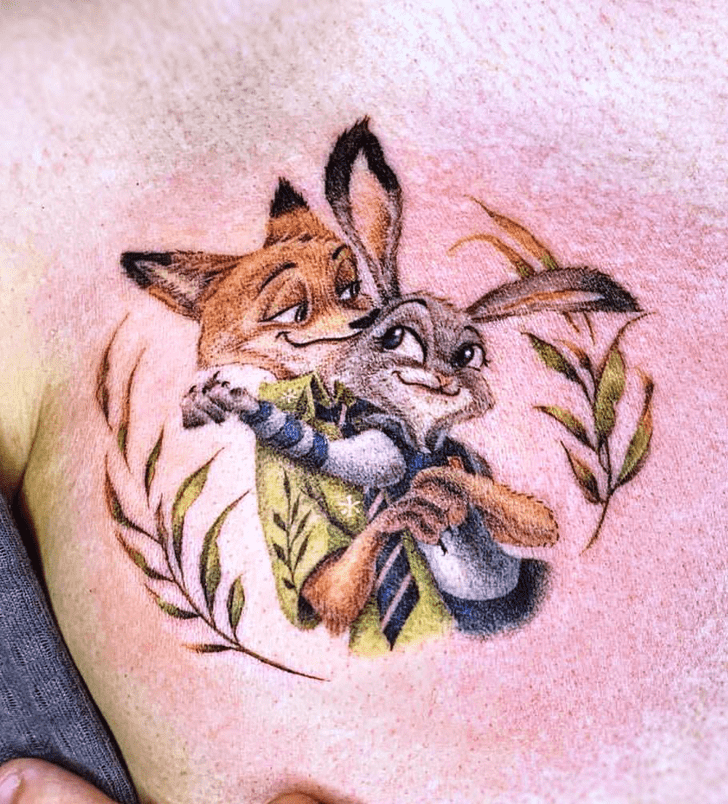 Zootopia Tattoo Design Image