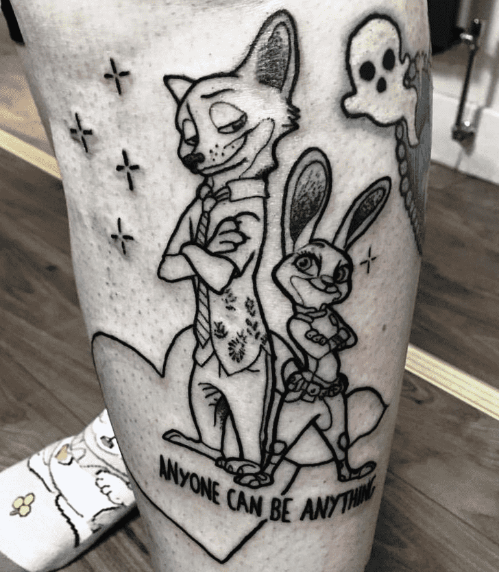 Zootopia Tattoo Portrait